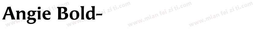 Angie Bold字体转换